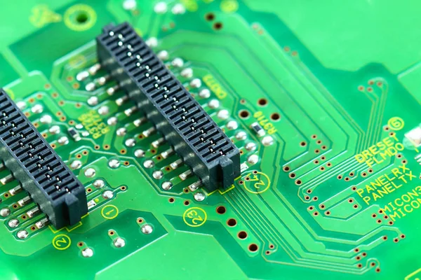 Closeup placa de circuito eletrônico — Fotografia de Stock