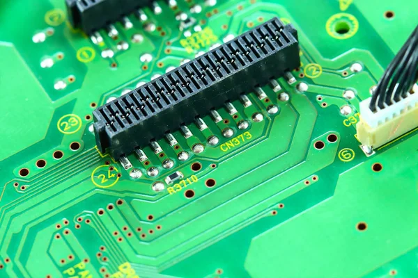 Closeup placa de circuito eletrônico — Fotografia de Stock