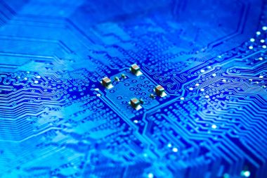 Closeup elektronik devre kartı 