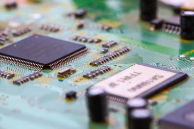 Closeup elektronik devre