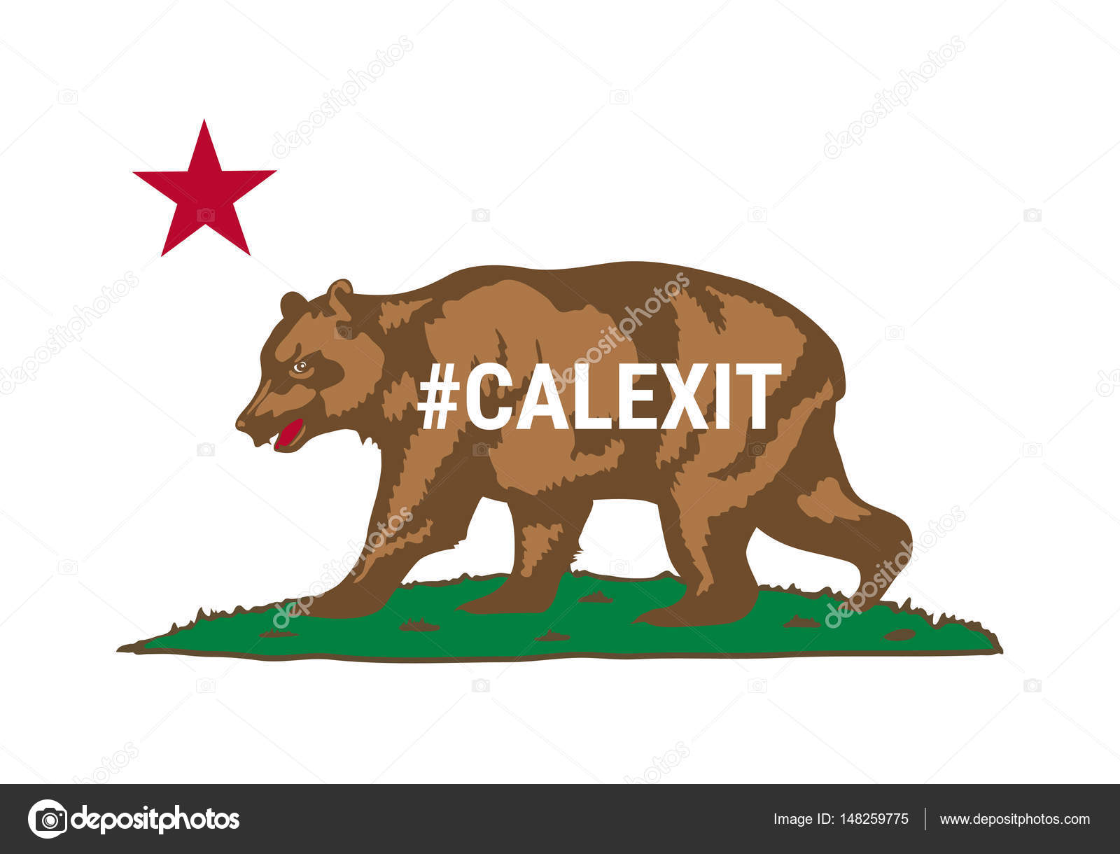Flag Of California American State Vector Illustration By Nastya Mal Flag Of California American State Vector Illustration By Nastya Mal