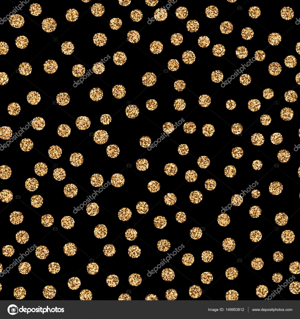 Bolinhas De Brilho Dourado Brilhante Sobre Fundo Branco Vetor De