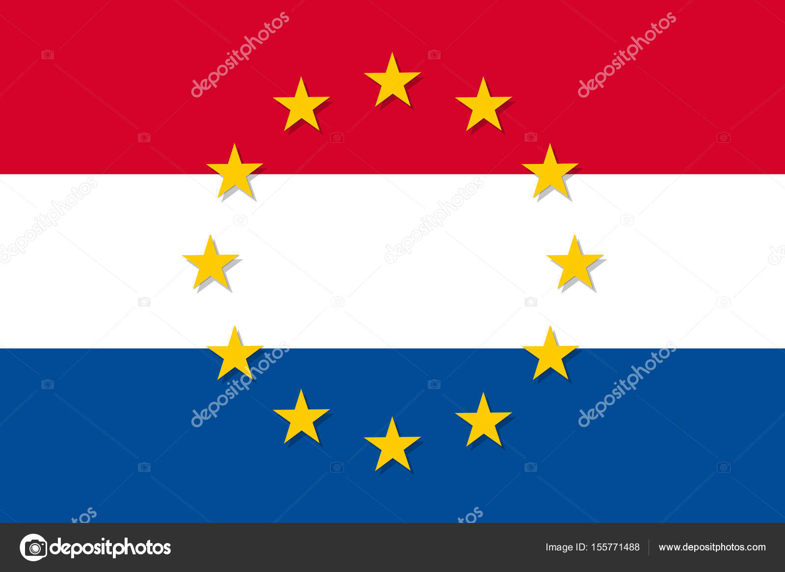 Bandera paises estrella en con una su