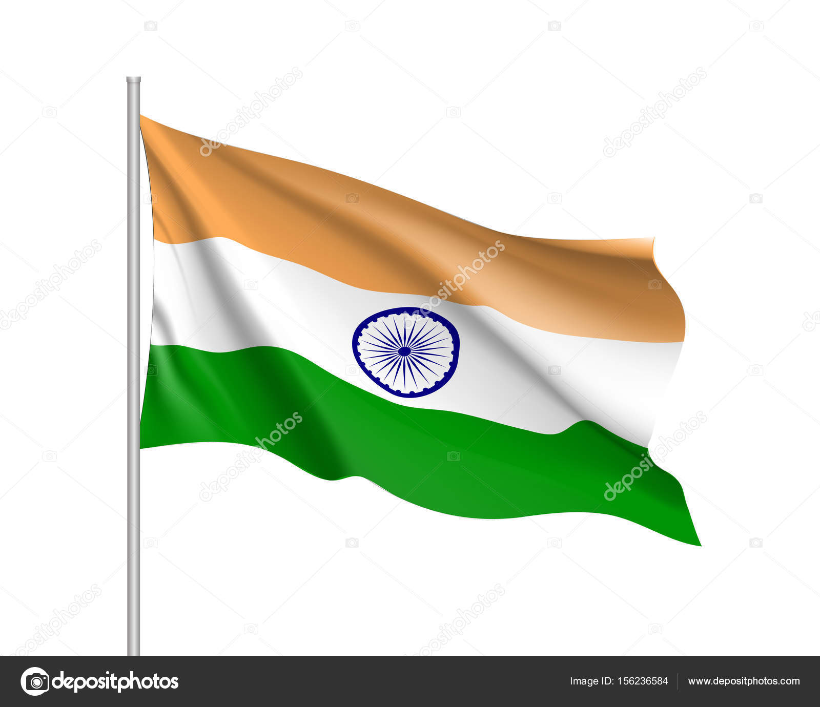 Download India flag, vector flat style — Stock Vector © nastya-mal ...