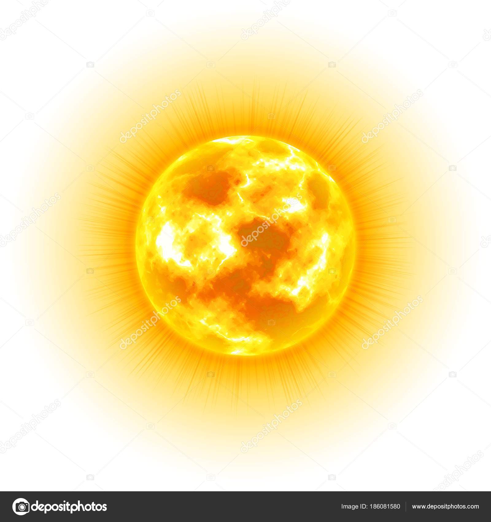 Sonne, weißer Hintergrund, Himmelskörper, cartoon ...