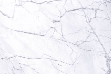 Arkaplan veya tasarım sanatı için doğal desenli beyaz mermer dokusu.