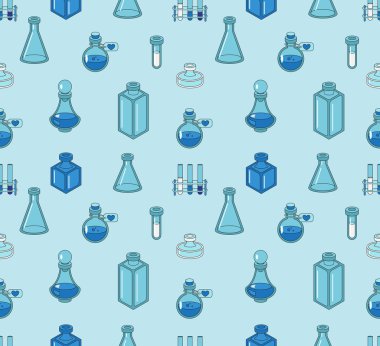 Eczacı ve Tıp Şişeler, laboratuvar şişeler ile kesintisiz renk desen