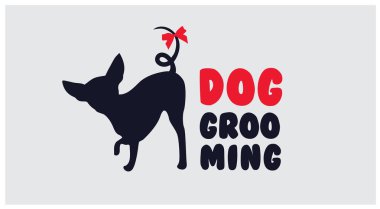Köpek Kuaför salonu için logo. Köpek Güzellik Salonu. Evde beslenen hayvan damat salon