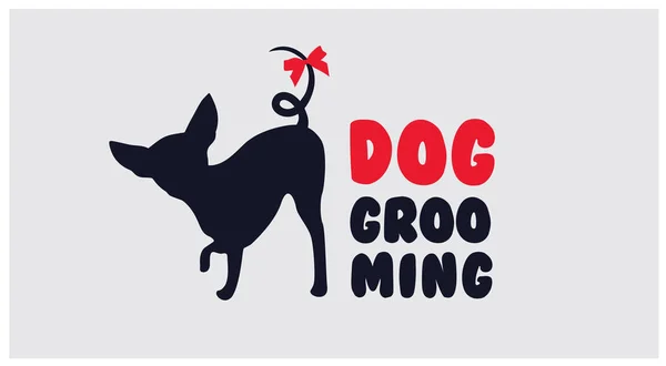 Logotipo para salão de cabeleireiro. Salão de beleza de cão. Salão de beleza Pet grooming —  Vetores de Stock