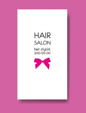 Berber kartvizit tasarım konsepti ile metin ve yay