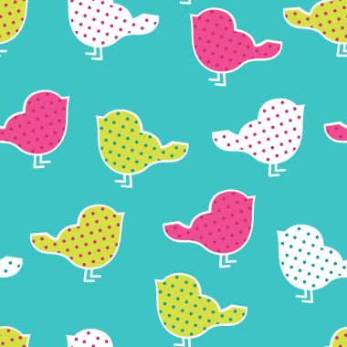 renkli kuşlar ile Seamless Modeli