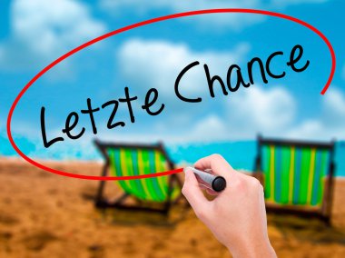 Adam el letzte şans (Almanca son şans) bla ile yazma