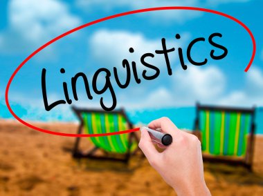 Adam el dil bilimi ile siyah kalemi görsel ekranda yazma.