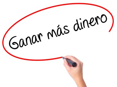 Kadın el ganar Mas Dinero (daha fazla para Spanis yazma
