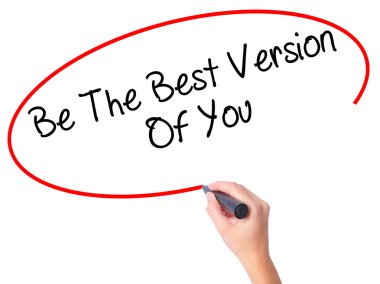 Kadın el olmak en iyi sürüm Of You siyah kalemi ile yazma 