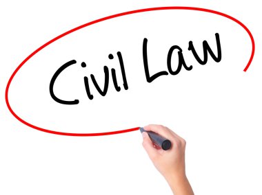 Kadın el medeni hukuk ile siyah kalemi görsel ekranda yazma.