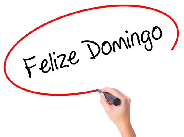 Femmes écriture Felize Domingo (Bon dimanche en espagnol / Portu — Photo