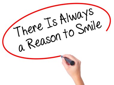 Orada olduğunu yazma her zaman bir sebep için gülümseme siyah kadın el 