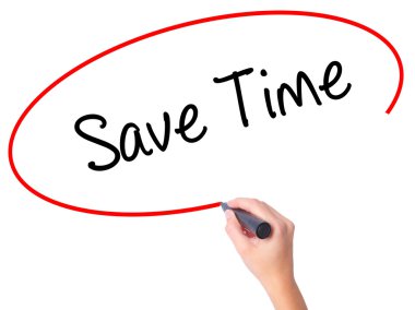 Kadın el kaydedişinizde siyah kalemi ile görsel ekranda yazma.