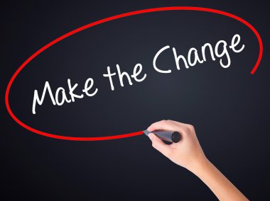 Kadın el yazma Moglich olası bir işaretleyici ov ile Almanca