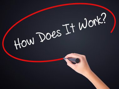 Kadın el yazma nasıl çalışır? bir marker ile transpar üzerinden