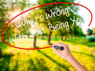 Kadın el yazma sizi sadece olmanın ne yanlış var? bir işareti ile