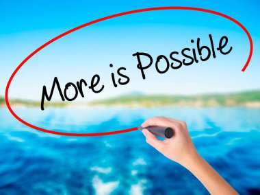 Kadın el yazma daha mümkündür bir marker ile transpare