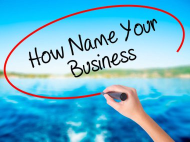 Kadın el yazma nasıl adı iş tra üzerinde bir marker ile