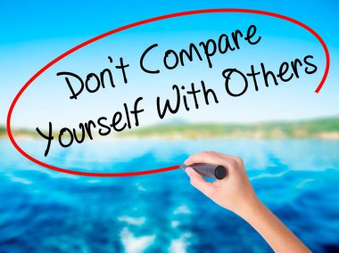 Kadın el yazma bilmiyorum karşılaştırın kendini ile başkalarıyla bir ma