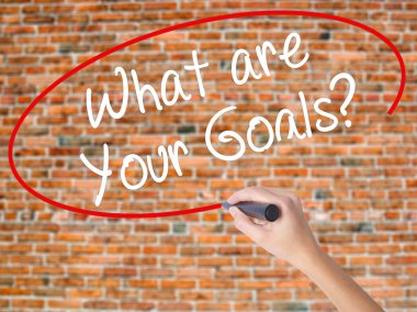 Kadın el yazma ne Your hedefleri nelerdir? VI üzerinde siyah kalemi ile