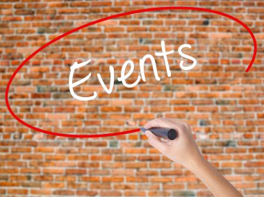 Kadın el yazma olayları görsel ekranda siyah kalemi ile