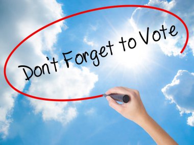 Kadın el yazma sakın unutma vis siyah kalemi ile oy için