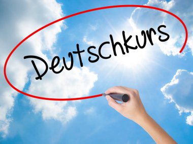 Bl ile kadın el yazma Deutschkurs (Almanca Kursu Almanca)