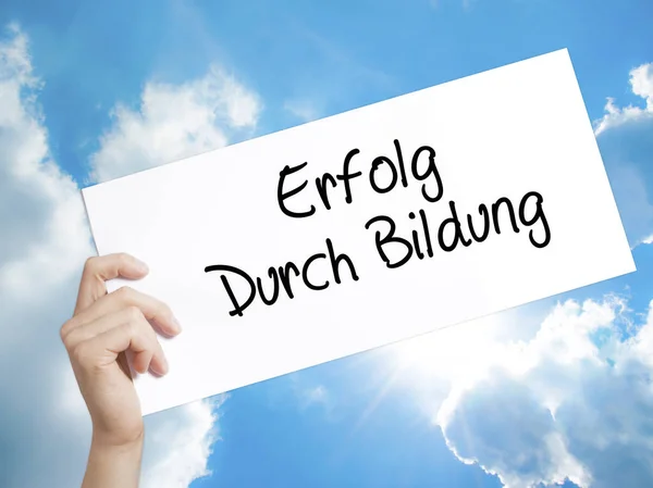 Erfolg Durch Bildung (Éxito a través del entrenamiento en alemán) —  Fotos de Stock