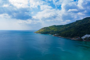 Phuket island. Tropical island with white sandy beach. Beautiful