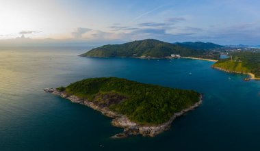 Koh Yao Noi, Phuket, Thailand Panoramic View aerial drone uav tr