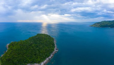 Koh Yao Noi, Phuket, Thailand Panoramic View aerial drone uav tr