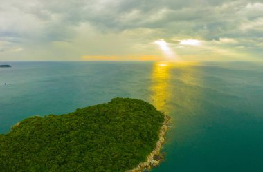 Koh Yao Noi, Phuket, Thailand Panoramic View aerial drone uav tr