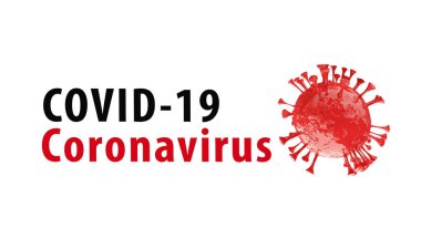 Covid-19 Coronavirus kavramı yazı dizaynı logosu. Dünya Sağlık Örgütü WHO, Coronavirus hastalığına COVID-19 adında tehlikeli bir virüs adı verdi.