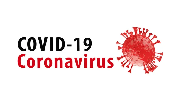 Концепт Covid Coronavirus Надписью Типографский Дизайн Логотипа Всемирная Организация Здравоохранения — стоковое фото