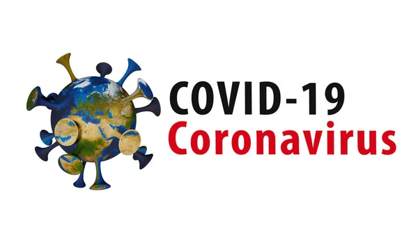 Covid Coronavirus 콘셉트 타이포그래피 디자인 Who 코로나 바이러스 질병의 새로운 — 스톡 사진