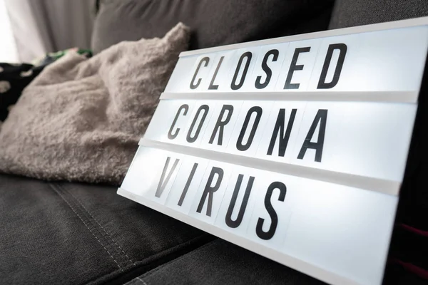 Закритий Бізнес Пандемії Coronavirus Уряд Закриває Ресторани Магазини Неважливі Послуги — стокове фото