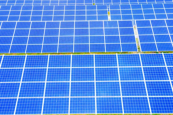 에너지 Park Photovoltaic Solar Panels 공중에서 시스템 — 스톡 사진