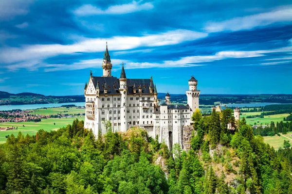 Slot Neuschwanstein, Beieren, Duitsland — Stockfoto