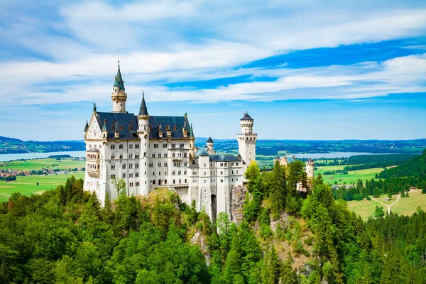 Slot Neuschwanstein, Beieren, Duitsland — Stockfoto