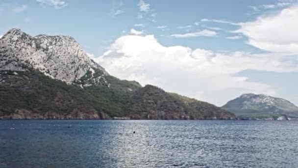 Vistas a la montaña en Adrasan, Antalya, Turquía — Vídeo de stock