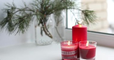 Mum pencere. Noel zamanı