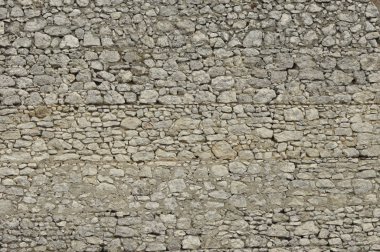 Olsztyn kalede. Polonya. Duvarlar, kuleleri ve Kraliyet kale kalıntıları.