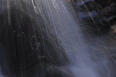 Kaynak Vistula. Kristal akışı, temiz su ve şelale