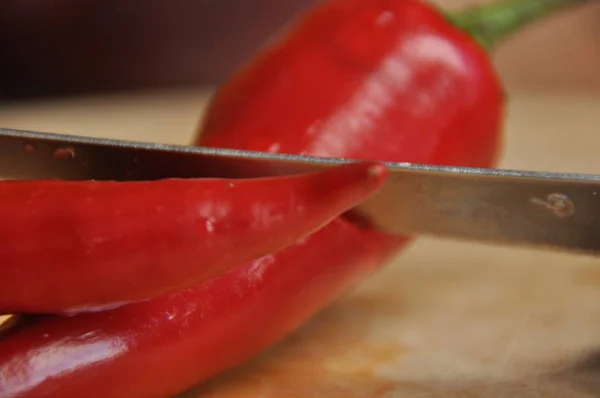 Pimienta picante. vainas verduras rojas, picante —  Fotos de Stock